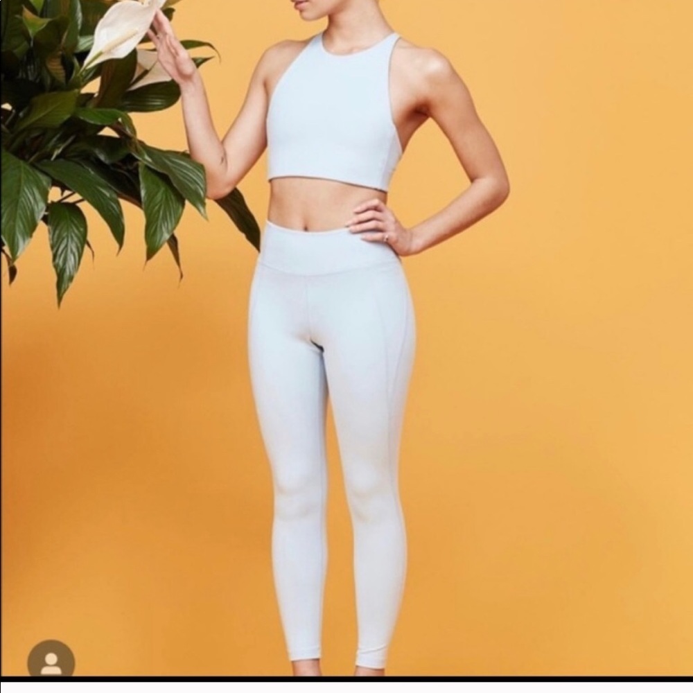 Girlfriend Collective Light Blue Leggings